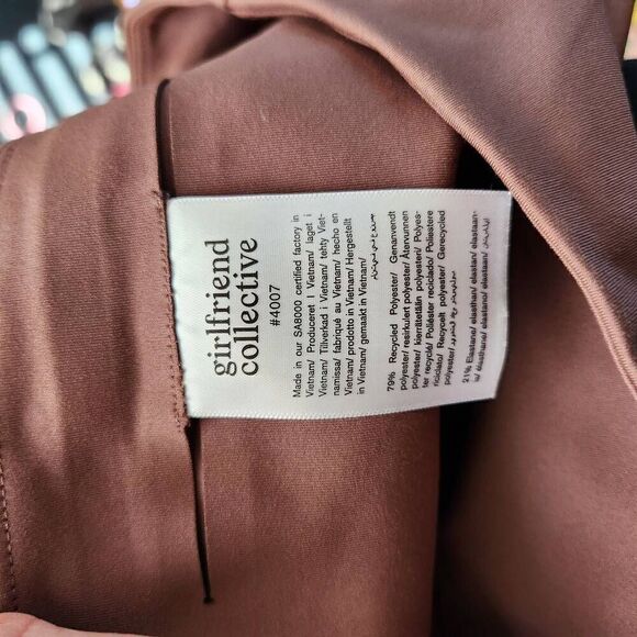 Girlfriend Collective Womens Earth Tone Compressive High-Rise Legging Size Large - Picture 9 of 10